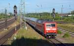 120 122 führte am Morgen des 03.07.14 den CNL 478 aus Zürich durch Buchholz(Nordheide) nach Hamburg-Altona.