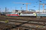 Neues vom Eurosprinter: 127 001 steht (mal wieder) in Mnchen Hbf, diesmals aber im Schlepp mit der span.