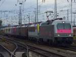 Lokzug bestehend aus 127 001,1803,189 288,189 102,474 201,1809,1819,1815,185 565 rangiert am 08.11.2009 aus dem Mannheimer Hbf in die Abstellanlage