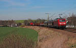 145 016-2 fährt am 25.03.2017 mit dem EZ 51621 (Leipzig Enelsdorf - Zwickau) durch die Ortschaft Zehma.