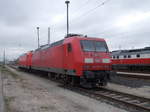 145 013 abgebügelt,am 08.April 2017,in Seddin.