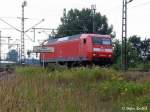 145 040-2 als LZ am Abzweig Sderelbe Richtung Bahnhof Hamburg Hohe Schaar.