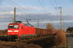 Am 5. März 2018 wurde DB Cargo 145 030 im Bahnhof Wunstorf fotografiert.