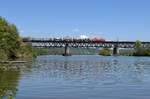145 033 am 06.05.17 auf der Mariaorter Brcke bei Regensburg