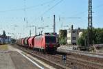 145 037-8 zieht ihren Getreidezug durch Köthen gen Magdeburg. Heute ist dieses Foto leider nicht mehr möglich da die Durchfahrtsgleise beim Umbau 2019 abgebaut wurden.

Köthen 30.07.2018