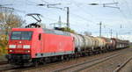 DB Cargo AG [D] mit  145 024-6  [NVR-Nummer: 91 80 6145 024-6 D-DB] und gemischtem Güterzug am 02.11.20 Bf. Saarmund.