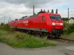145 033 abgestellt im Lehrter Bahnbetriebswerk am 28.7.2007.