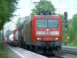 145 037 mit Container-Zug in Brock=Ostbevern, 12.05.13