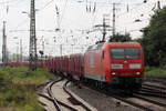 DBC 145 009-7 unterwegs für RBH aufgenommen vom Bahnsteigende Gleis 12/13 in Hamm(Westfl.) 9.6.2022