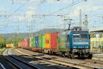 DBC 145 021-2 in Diensten von RBH durchf�hrt mit einem Containerzug Eichenberg 20.8.2026