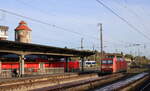 Am Morgen des 14.10.2026 pausierte die DB 145 076-6 in Osnabr�ck Hbf. Standort: Hamburger Stra�e.