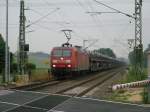 BR 145 055 mit einem GZ in Geilenkirchen!!! Seit langer Zeit mal was moderneres als 140 und 155 was ich hier sehe!!