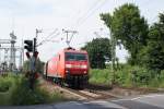 145 049-3 mit gem. GZ am Km 28,190 in Dsseldorf am 02.07.08