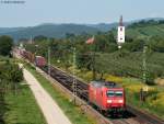 145 003-0 mit einem KLV bei Denzlingen 7.8.09