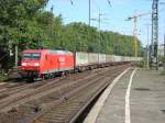 145 025 kommt mit einem Ambrogio KLV nach muizen durch Kln sd gen norden am 31-07-2009.