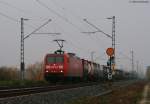 145 014-7 mit einem KLV bei Forchheim 29.10.09