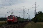 145 018-2 mit dem Hangartner in Wiesental am 22.07.2009