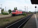 Br 145 033 durchfhrt mit einem GZ Lampertheim am 16.7.2005