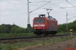 4.5.10, Kamen Methler: BR 145 017-0 dst solo in Richtung Dortmund