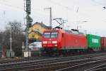 145 074-1 kommt am Nachmittag des 20.03.2010 aus stlicher Richtung in den Brackweder Bahnhof gen Bielefeld gefahren.
