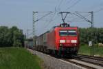 145 078-2 mit dem Ambrogio bei der Durchfahrt durch Bornheim am 22.05.10