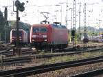 BR 145 049-3 von Railion rangiert in Aachen-West 10.10.2010