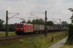 145 001-4 mit dem Ambrogio in Nauheim (bei Gro Gerau) am 03.08.2010