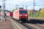 BR 145 066-7 mit Gterzug in Rastatt am 28.10.2010