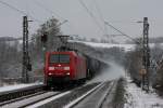 Die 145 067-5 fuhr am 30.11.2010 durch Eilendorf.