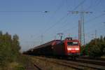 145 079-0 mit einem gemsichten Gterzug in Ratingen-Lintorf am 09.10.2010