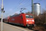 145 038 schiebt die S1 nach Meien aus dem Haltepunkt Freiberger Strae.