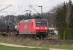 BR 145 039-4, aufgenommen am 09.04.2006 auf der Strecke Krefeld-Neuss in der Nhe von Meerbusch-Bsinghoven