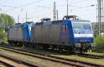 145-CL 204 mit Schwesterlok am 19.4.2011 in Krefeld Hbf.