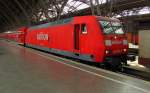 Railion 145 039-4 mit dem RE 10587  SAXONIA  nach Dresden Hbf, in Leipzig Hbf; 09.06.2011