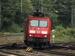 145 068-3 steht am 24.07.2011 unter der Brcke Turmstrasse in Aachen West.