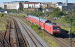 145 045 zog am 15.10.11 einen RE Leipzig - Dresden.