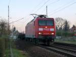 145 029 Railion machte sich am 13.11.11 auf den Weg gen Sden mit einem gemischten Gz.