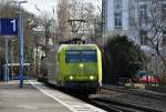 145-CL 031 mit gem. Gterzug bei der Einfahrt in den Bonner Hbf - 21.02.2012