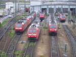 152 004,189,145 und eine 185 verweilen in Mannheim Rbf.