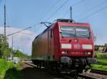 145 073 wurde am 8.5.13 aus dem Depot in DD Friedrichstadt geschickt,hier bei der Durchfahrt in Dresden Stetzsch.