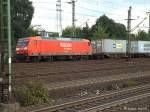 145 022-0 ist am 09.08.13 mit einen intermodal durch hh-harburg gefahren