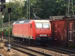 145 047-7 ist solo am 32.08.13 durch hh-harburg gefahren
