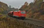 145 047-7 mit einen Kalizug Richtung Bebra am 14.11.13