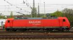 145 053-5 von Railion rangiert in Aachen-West.