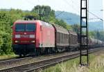 145 025-3 gem. Güterzug durch Bonn-Beuel - 03.06.2014