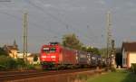 145 011-3 mit einem Containerzug bei Geisenheim 8.8.14