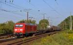 145 002 brachte am Morgen des 22.08.15 einen gemischten Güterzug nach Leipzig. Vor der Einfahrt in den Rbf Engelsdorf passierte sie Thekla.