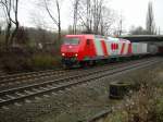 145CL 031 (vor kurzem noch 145-002) am 3.3.2007 mit Containerzug in Hannover/Limmer Richtung Seelze