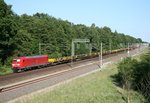 145 053 mit EZ 51310 (Seelze Rbf–Maschen Rbf) am 11.06.2015 zwischen Radbruch und Winsen (Luhe)