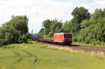 145 022-2 zu sehen am 01.07.16 mit einem Frankenwaldumleiter an der Schöpsdrehe bei Plauen/V.